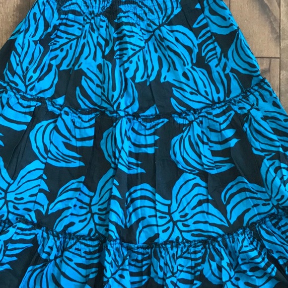 Printed Cotton Dress- Blue- Size S - Picture 3 of 5